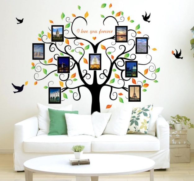 Family Tree Photo Frame Wall Sticker Decal