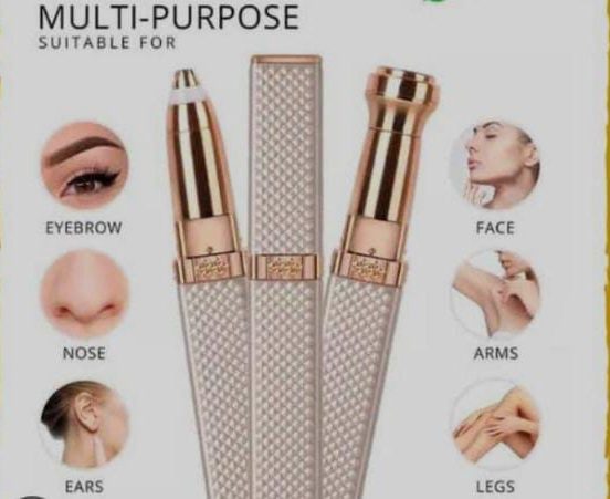2-in-1 Rechargeable Eyebrow Trimmer & Facial Hair Remover for Women