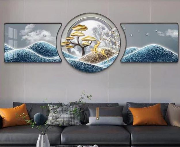 Luxury Abstract 3D Wall Art Panel Set (3 Pieces)