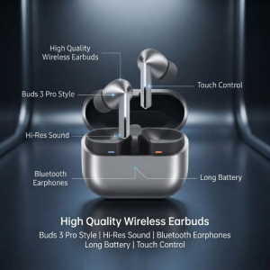 Wireless Earbuds Buds 3 Pro Style Bluetooth 5.3 | ANC Noise Cancellation | Hi-Res Sound | Long Battery | Touch Control