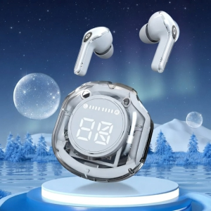 White Wireless Bluetooth Earbuds with Charging Case | Premium Sound | Comfortable Fit